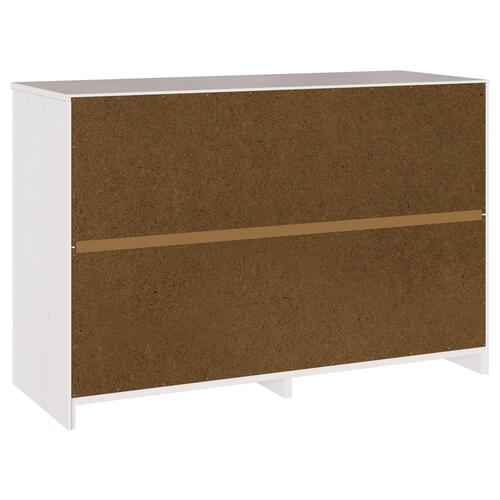 Kommode ""DRAMMEN"" Hvid 111x43x73,5 cm Solidtræ Fyr