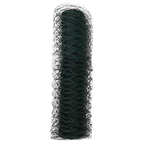Hexagon Hegn Grøn PVC-belagt stål 10000 x 0.09 x 40 cm Holdbart