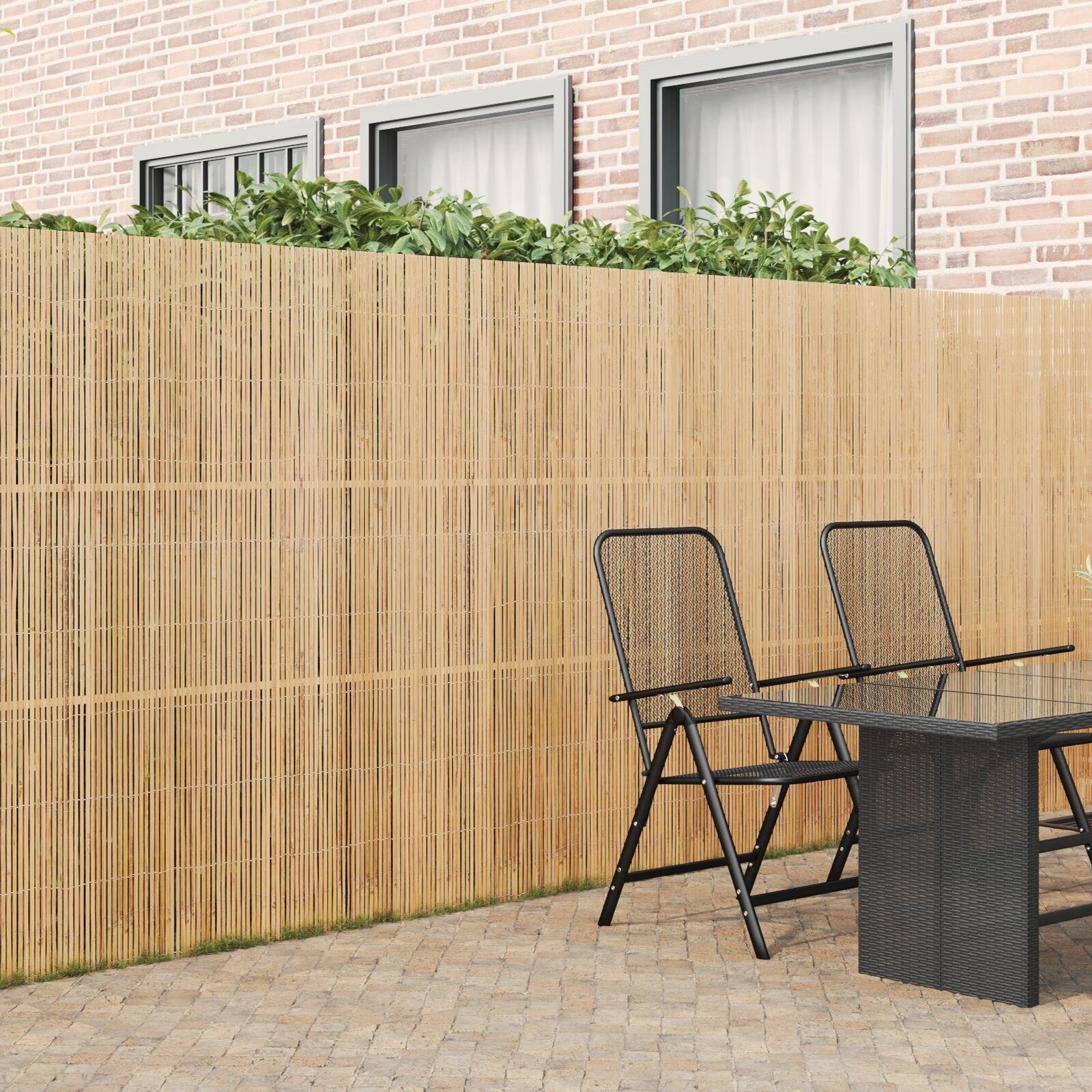 Bambushegn Brun 600 x 180 cm Bambus