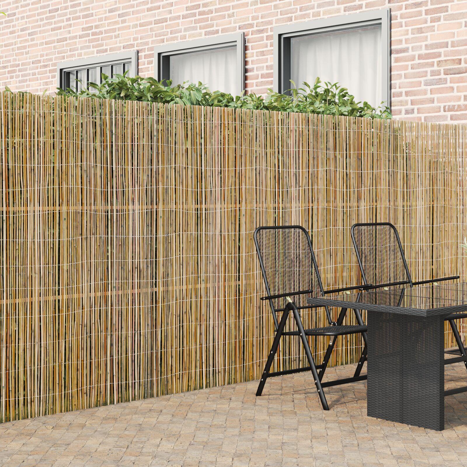 Bambushegn Naturfarvet 500 x 180 cm Bambus