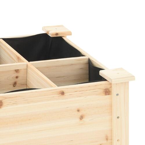 Haveplantekasse med Gitter 203x53x76 cm Massivt Fyrretræ