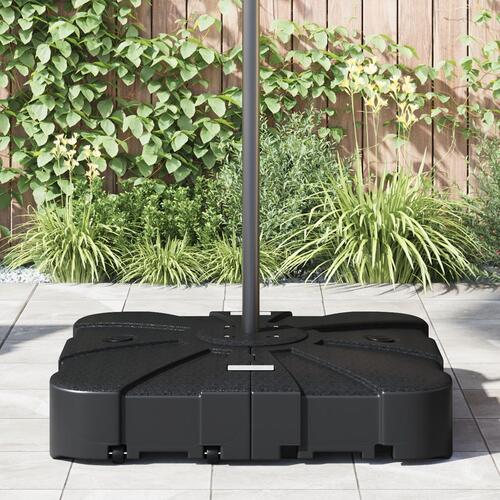 2 stk. Cantilever Parasol Base Sæt - 150 kg sand eller 113 kg vand