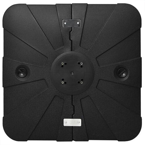 2 stk. Cantilever Parasol Base Sæt - 150 kg sand eller 113 kg vand