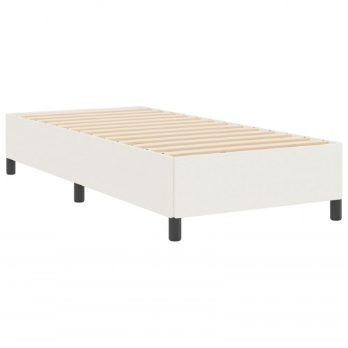 Sengestel Cremefarvet 90x200 cm Corduroy Stof
