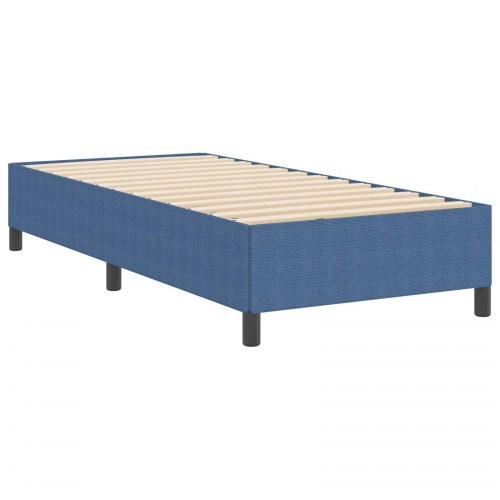Sengestel Blå 100x200 cm Corduroy Stof