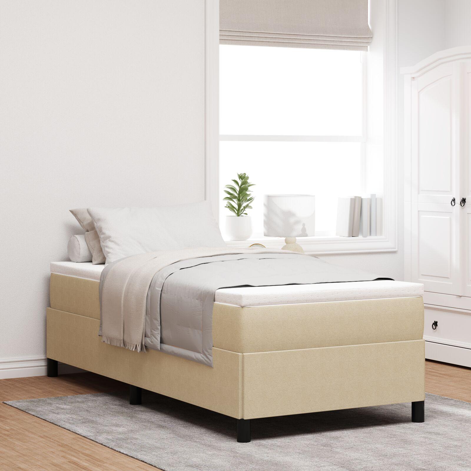 Box spring seng Grågrøn 100 x 200 cm Velourstof