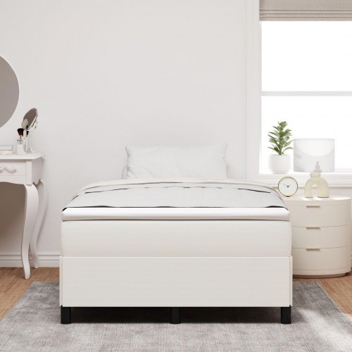 lamelbund Cremefarvet 120x190 cm Fløjlsstof