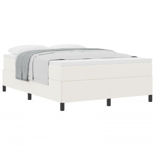 Sengestel Creme 160x200 cm Corduroy Stof