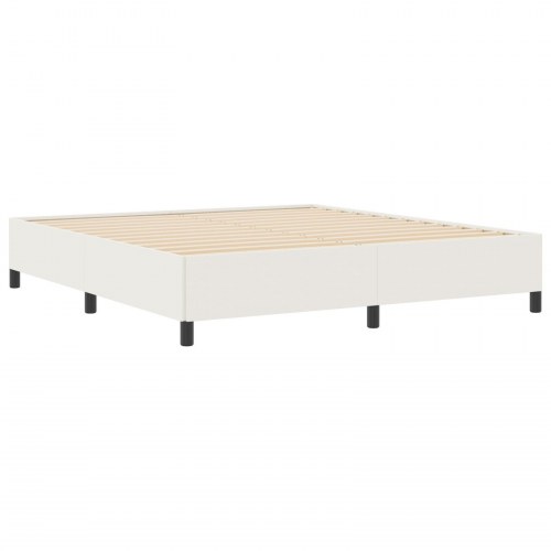 Sengestel Cremefarvet 180x200 cm Corduroy Stof