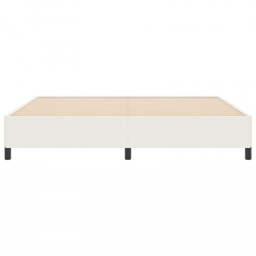 Sengestel Cremefarvet 200x200 cm Corduroy Stof