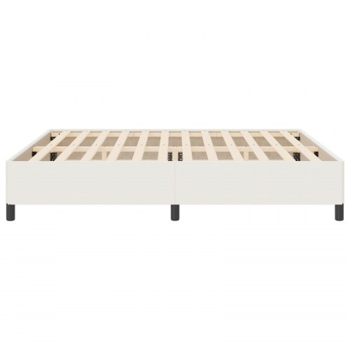 Sengestel Cremefarvet 200x200 cm Corduroy Stof