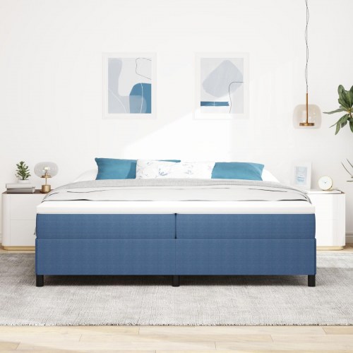 Sengegestel Blå 200x200 cm Corduroy Stof