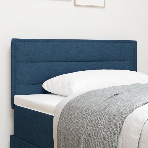 Hovedgavl Linjer Design Blå 80 cm Stof