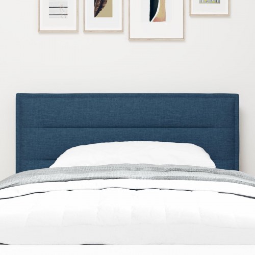 Hovedgavl Linjer Design Blå 80 cm Stof