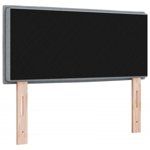 Sengegavl Linje Design Lysegrå 90 cm Stof