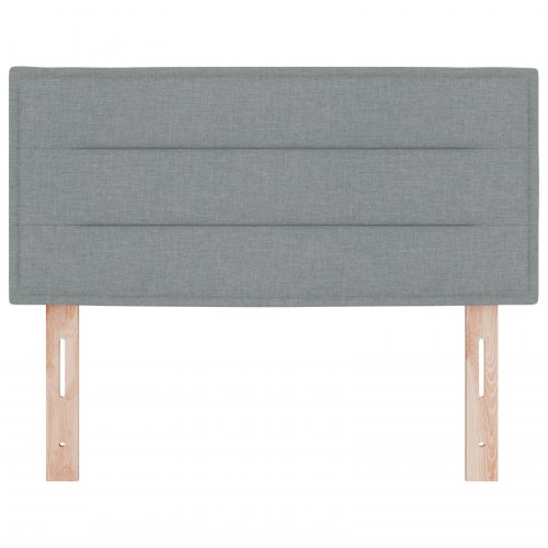 Sengegavl Linje Design Lysegrå 90 cm Stof