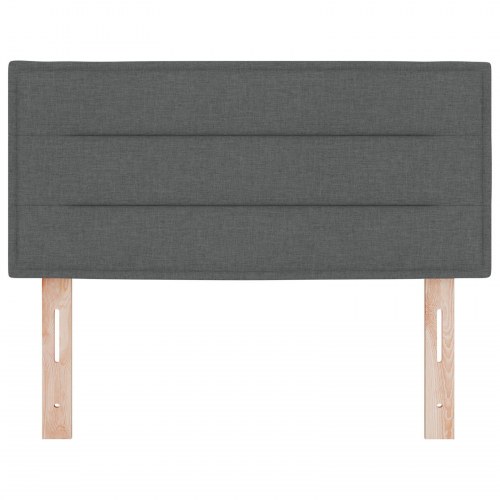 Sengegavl Linjer Design Mørkegrå 90 cm Stof