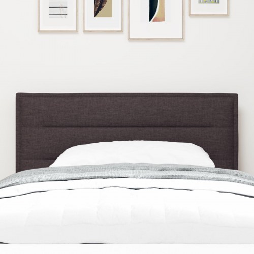 Hovedgærde Linje Design Mørkebrun 100 cm Stof