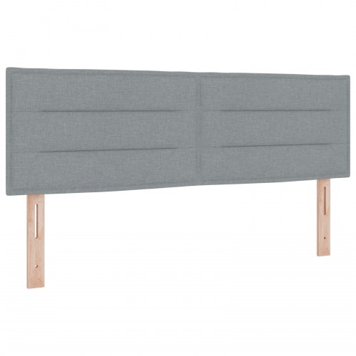 Hovedgærde Linje Design Lys Grå 140 cm Stof