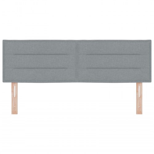 Hovedgærde Linje Design Lys Grå 140 cm Stof