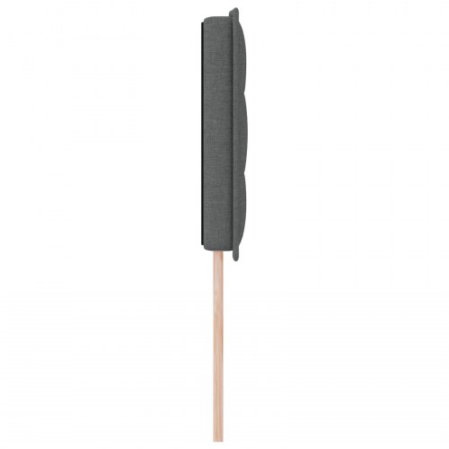 Sengegavl Linje Design Mørkegrå 140 cm Stof