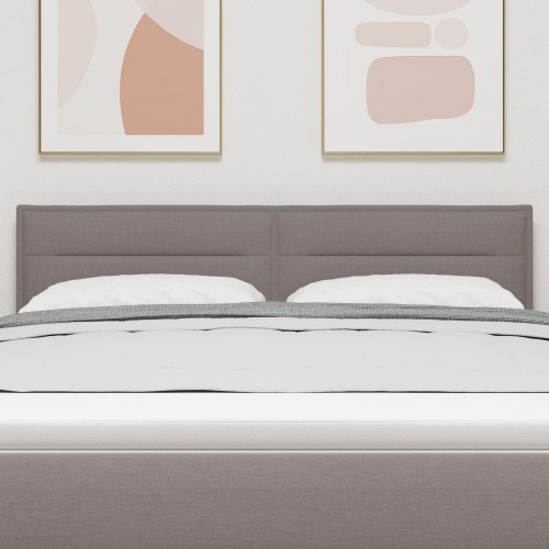 Hovedgavl Linjer Design Taupe 140 cm Stof