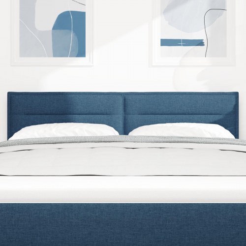Hovedgærde Linier Design Blå 140 cm Stof