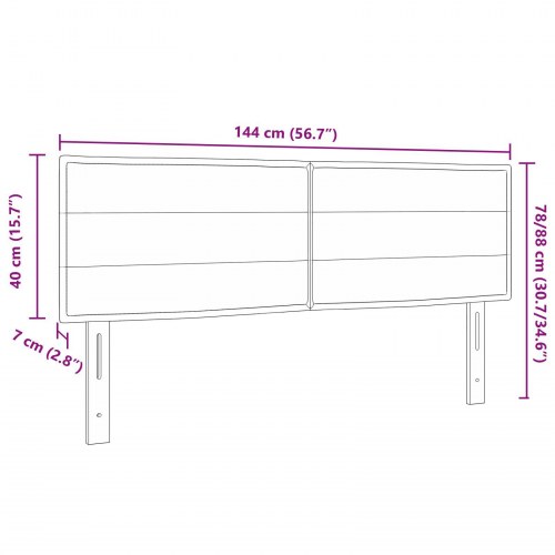 Hovedgærde Linier Design Blå 140 cm Stof