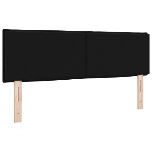 Hovedgærde Linje Design Sort 160 cm Stof