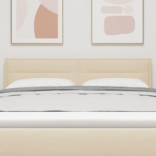 Hovedgærde Linje Design Creme 160 cm Stof