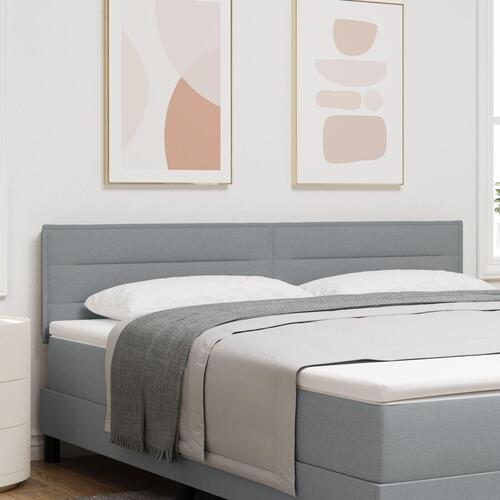Hovedgærde Linje Design Lys Grå 180 cm Stof
