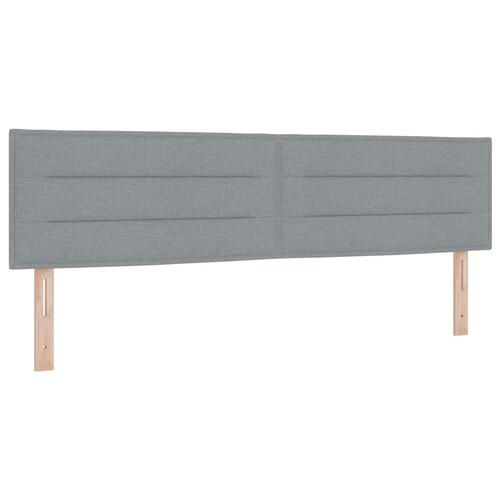 Hovedgærde Linje Design Lys Grå 180 cm Stof
