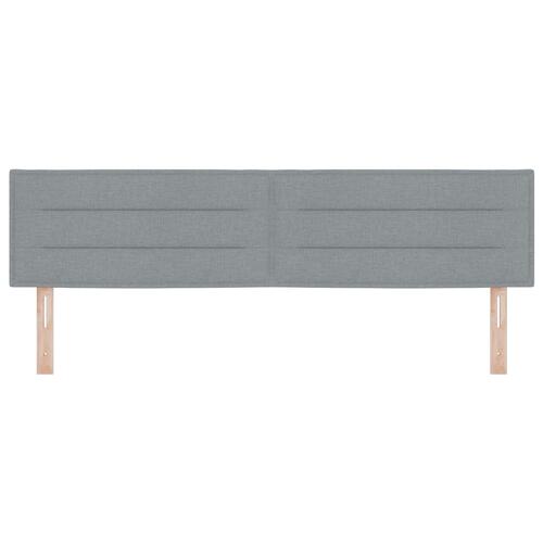 Hovedgærde Linje Design Lys Grå 180 cm Stof