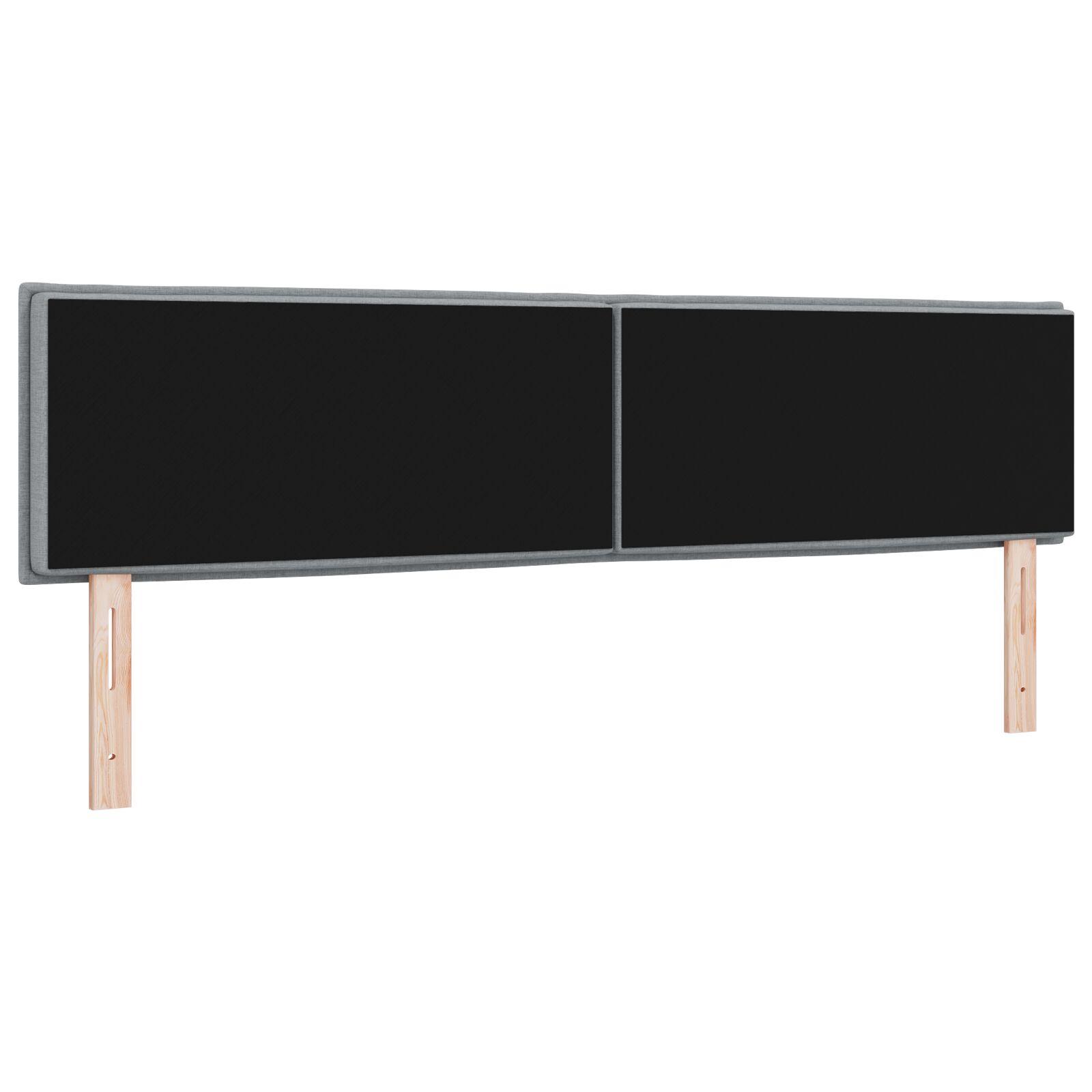 Hovedgærde Linje Design Lys Grå 180 cm Stof