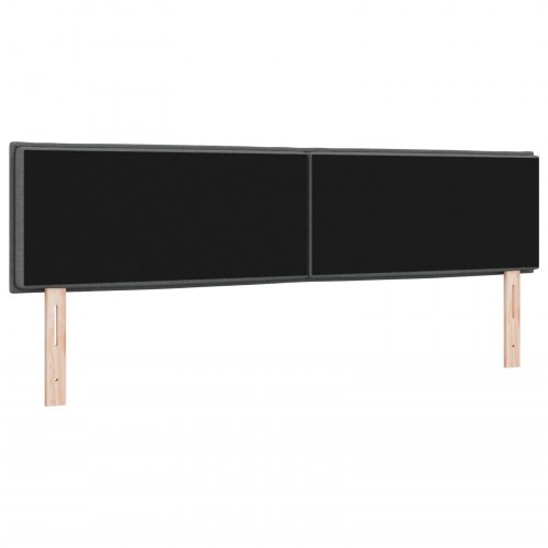 Hovedgavl med Linjer Design Mørkegrå 180 cm Stof
