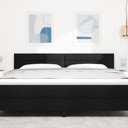 Hovedgavl Linjernes Design Sort 180 cm Stof