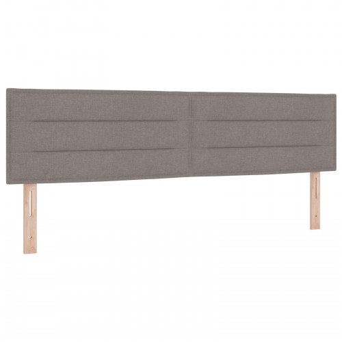 Sengegavl Linjer Design Taupe 180 cm Stof