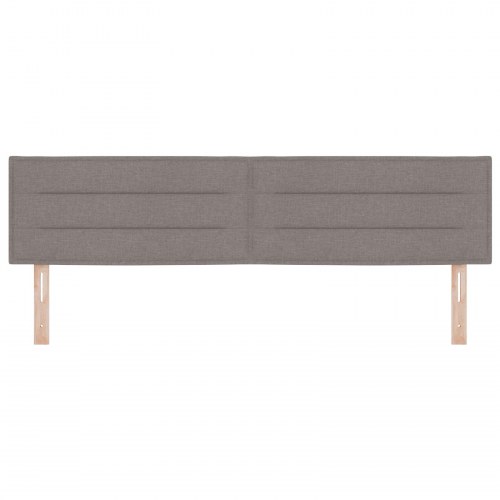 Sengegavl Linjer Design Taupe 180 cm Stof