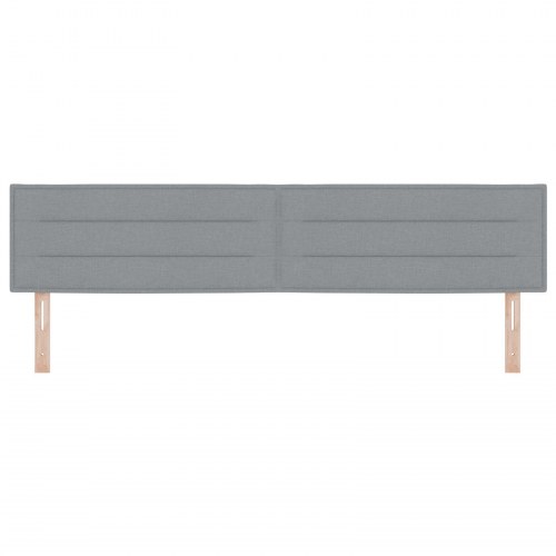 Hovedgavl Linje Design Lys Grå 200 cm Stof