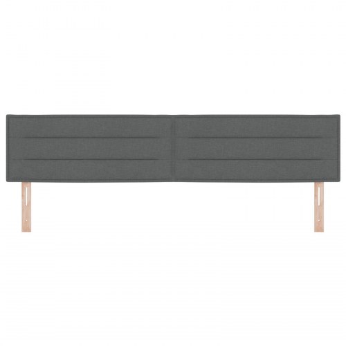 Hovedgærde Linje Design Mørkegrå 200 cm Stof