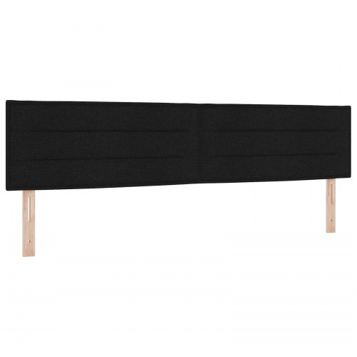 Hovedgavl Linje Design Sort 200 cm Stof