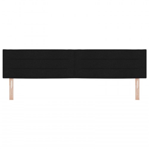 Hovedgavl Linje Design Sort 200 cm Stof