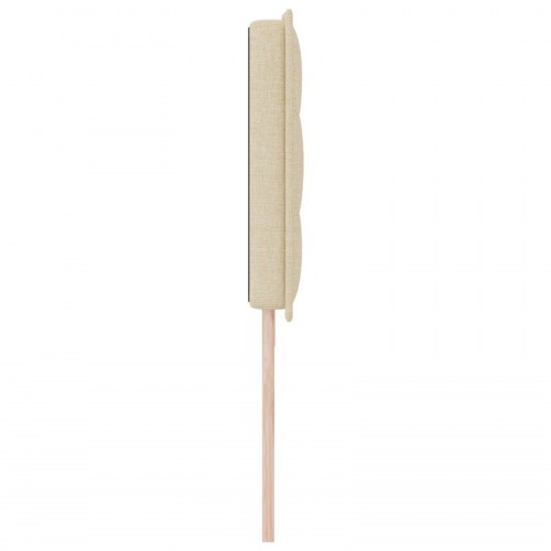 Sengegavl Linje Design Creme 200 cm Stof
