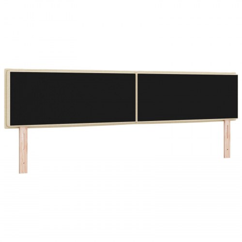 Sengegavl Linje Design Creme 200 cm Stof