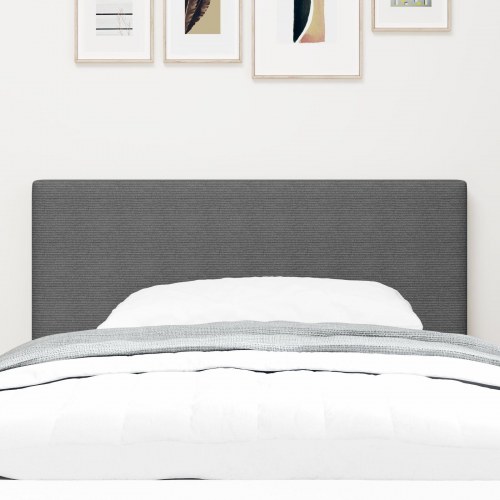 Sengegavl Enkel Design Lys Grå 80 cm Kordstof
