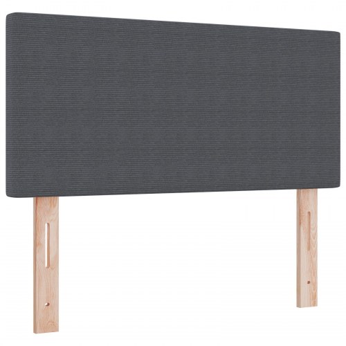 Hovedgærde Enkel Design Mørkegrå 80 cm Corduroy Stof