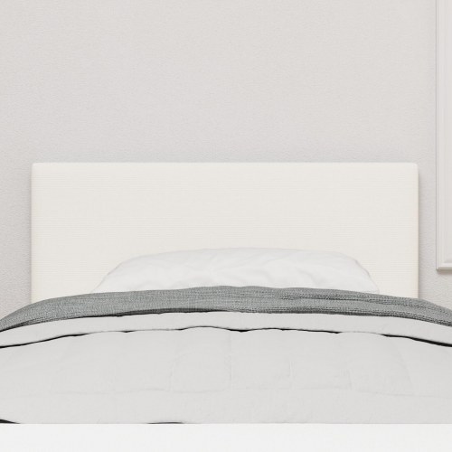 Hovedgærde Enkel Design Creme 80 cm Corduroy Stof