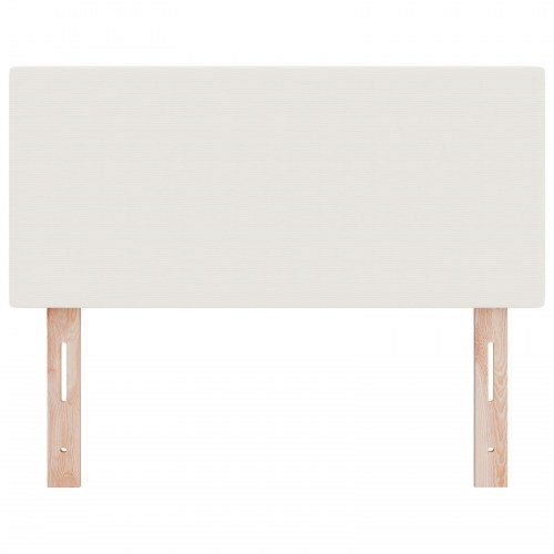 Sengegavl Enkel Design Creme 100 cm Fløjlstof