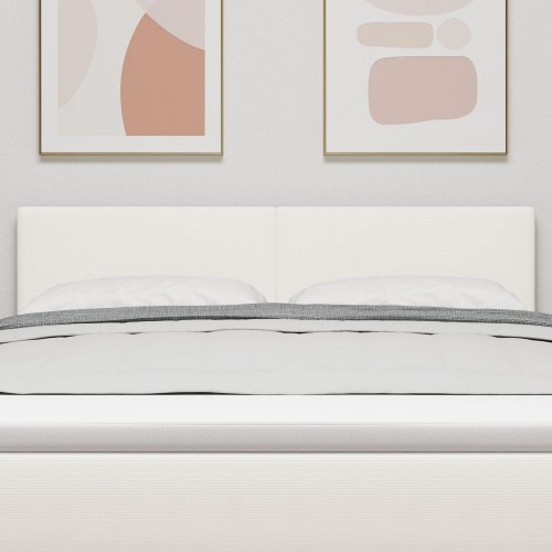 Hovedgærde Simpelt Design Creme 160 cm Fløjl