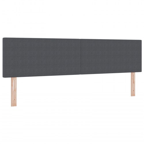 Hovedgærde Enkel Design Mørkegrå 180 cm Corduroy Stof